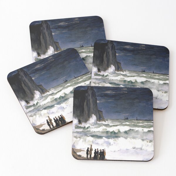 Item preview, Rough Sea at Étretat designed and sold by artdesignsnow.