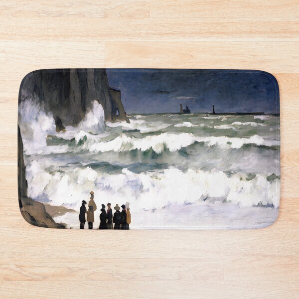 Item preview, Rough Sea at Étretat designed and sold by artdesignsnow.