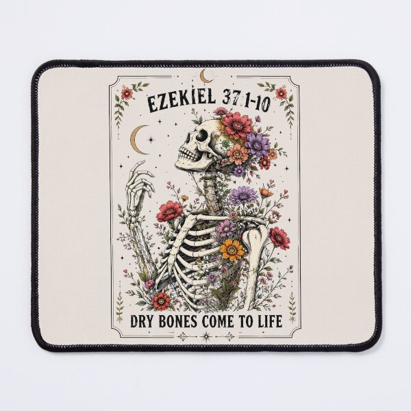 Item preview, Ezekiel 37 Dry Bones Come To Life, Christian Skeleton Floral, Retro Scripture, Vintage Faith, Gift for Mom designed and sold by Quiajia.
