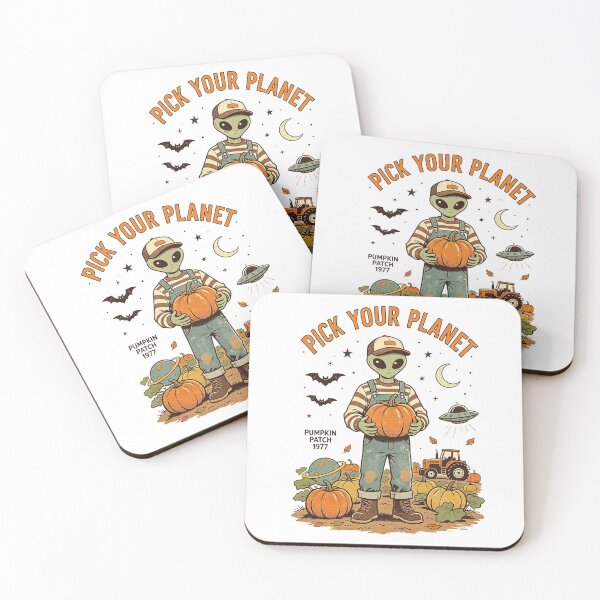 Item preview, Pick Your Planet Alien Pumpkin Patch Vintage designed and sold by NatalieJeans.
