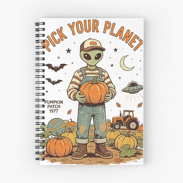 Item preview, Pick Your Planet Alien Pumpkin Patch Vintage designed and sold by NatalieJeans.