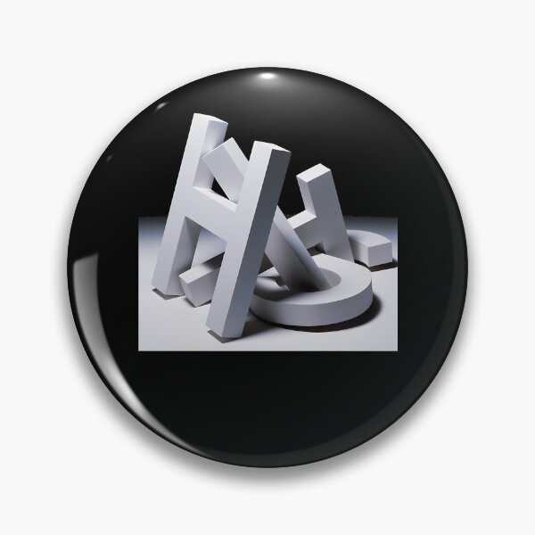 Item preview, White 3D Abstract Letters H O Shape designed and sold by ShaniyaRaynor.