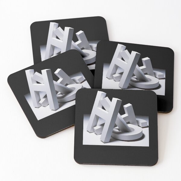 Item preview, White 3D Abstract Letters H O Shape designed and sold by ShaniyaRaynor.
