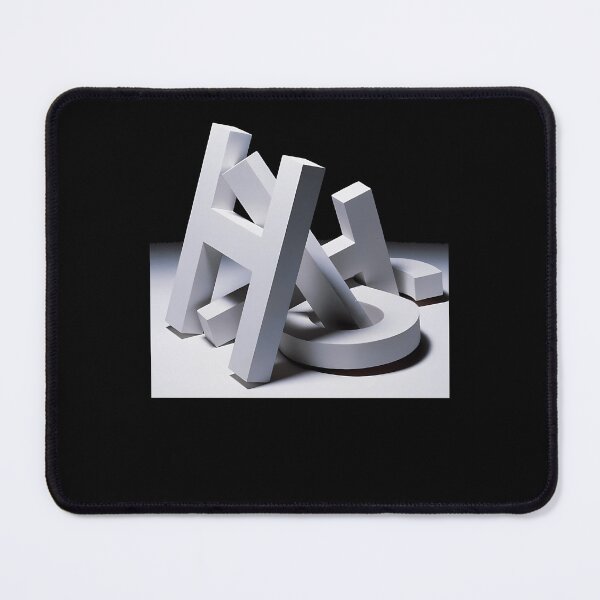 Item preview, White 3D Abstract Letters H O Shape designed and sold by ShaniyaRaynor.