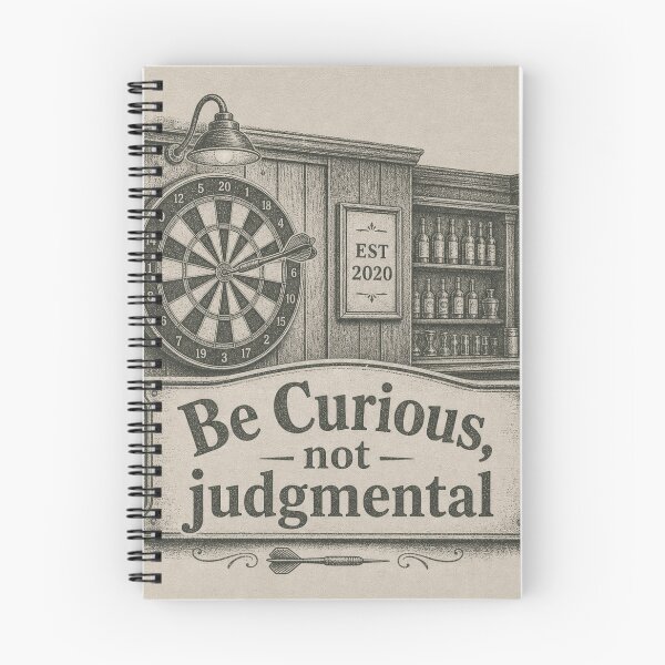 Item preview, Be curious, not judgmental, Retro style designed and sold by Olena Du.