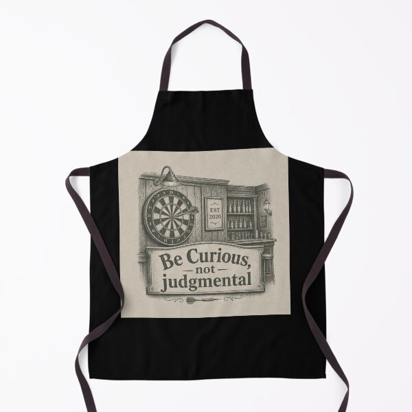 Item preview, Be curious, not judgmental, Retro style designed and sold by Olena Du.