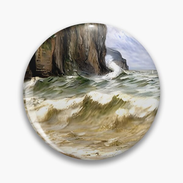 Item preview, Rough Seas at Étretat designed and sold by artdesignsnow.