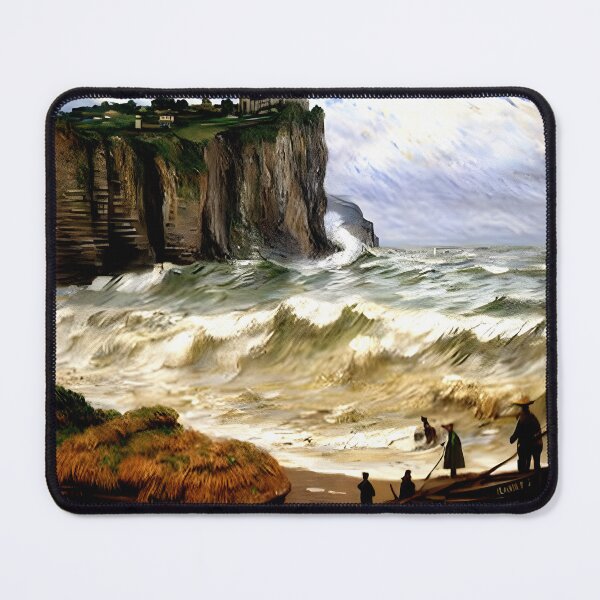 Item preview, Rough Seas at Étretat designed and sold by artdesignsnow.