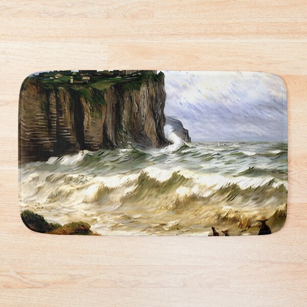 Item preview, Rough Seas at Étretat designed and sold by artdesignsnow.