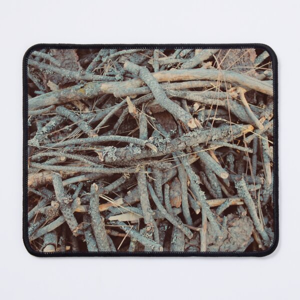 Item preview, Forest Kindling Twigs and Lichen Natural Wood Texture Photography designed and sold by SiliconValleyUS.