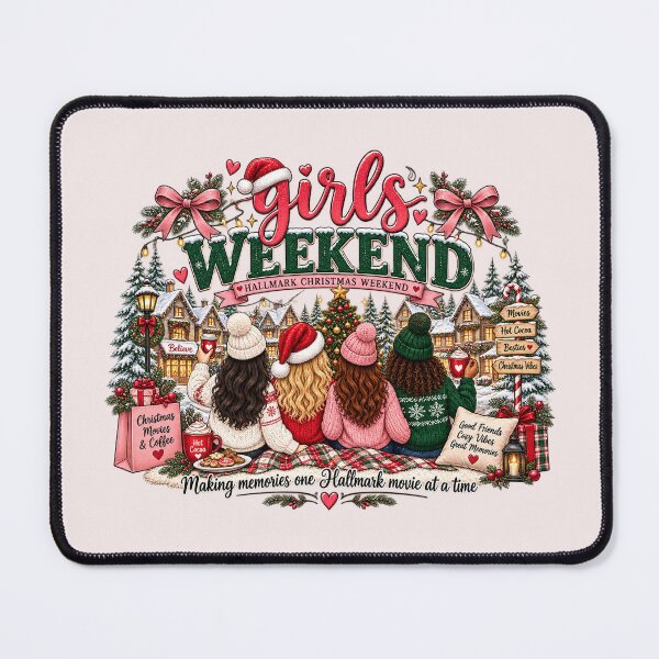 Item preview, Girls Weekend Christmas, Christmas Movie Watching, Hallmark Christmas, Matching Besties Holiday designed and sold by Quiajia.