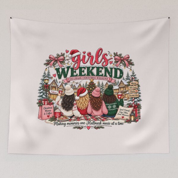 Item preview, Girls Weekend Christmas, Christmas Movie Watching, Hallmark Christmas, Matching Besties Holiday designed and sold by Quiajia.