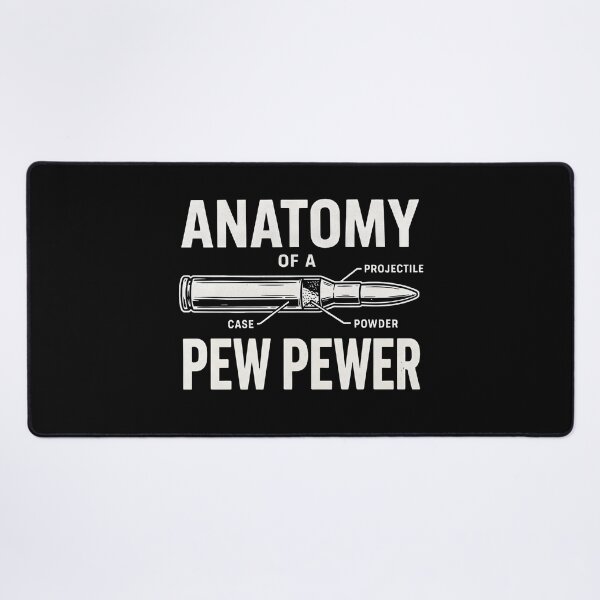 Item preview, Anatomy Of A Pew Pewer | Funny 9mm Pistol Humor designed and sold by ZyziowskyArt.
