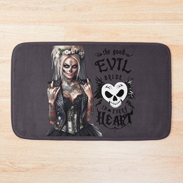 Item preview, Brutal Evil Bride Tattoo Corset designed and sold by Voodoo Store Paranormal Collections.