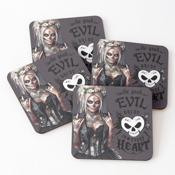 Item preview, Brutal Evil Bride Tattoo Corset designed and sold by Voodoo Store Paranormal Collections.