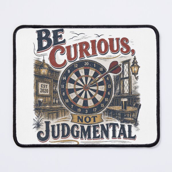 Item preview, Be curious, not judgmental, Retro style designed and sold by Olena Du.