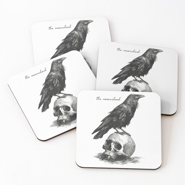 Item preview, Engraved Raven Perched Atop Human Skull designed and sold by PaulUllrich.