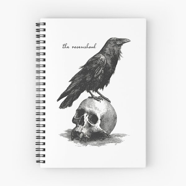 Item preview, Engraved Raven Perched Atop Human Skull designed and sold by PaulUllrich.