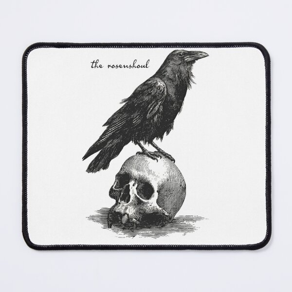 Item preview, Engraved Raven Perched Atop Human Skull designed and sold by PaulUllrich.