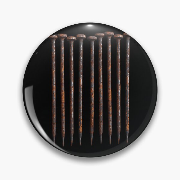 Item preview, Row Of Nine Rusty Weathered Metal Nails designed and sold by PaulUllrich.