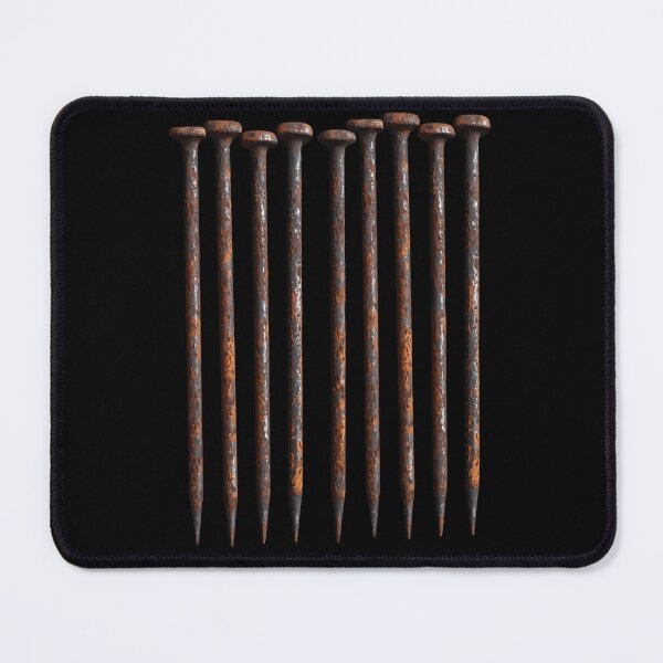 Item preview, Row Of Nine Rusty Weathered Metal Nails designed and sold by PaulUllrich.