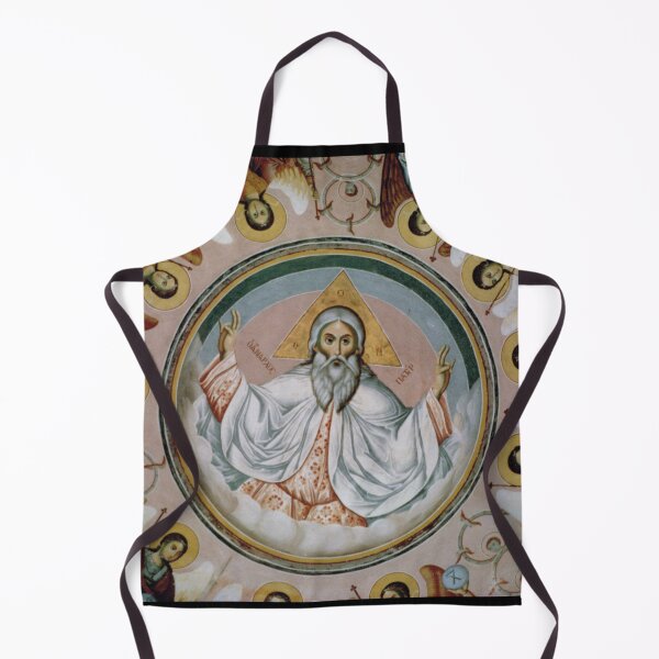 Item preview, Vintage Greek Orthodox Fresco God the Father Iconography designed and sold by SiliconValleyUS.