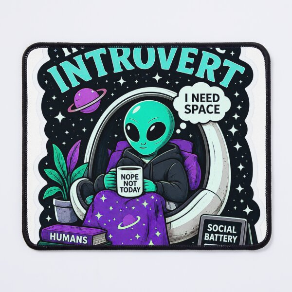 Item preview, Intergalactic Introvert Alien Needs Space designed and sold by Strange Local -supply co.-.