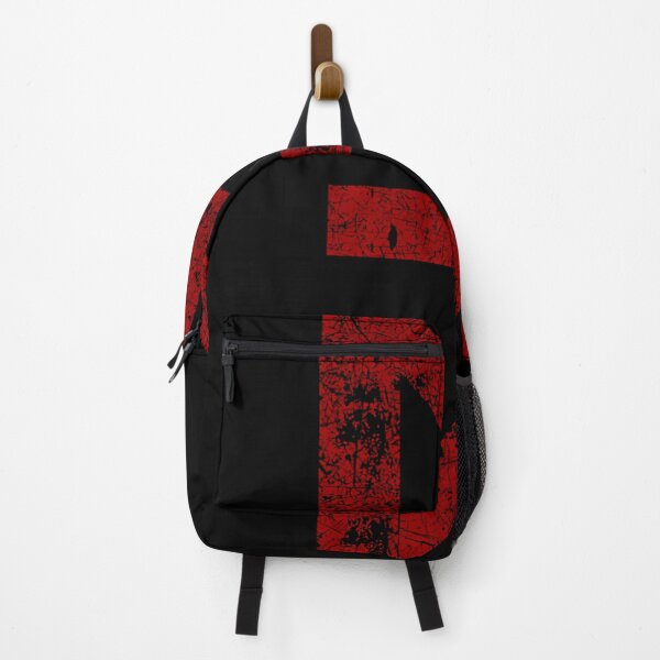 Item preview, Red Distressed Monogram On Black Background designed and sold by PaulUllrich.