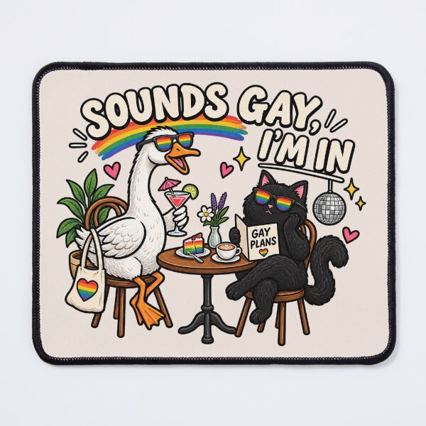 Item preview, Pride Goose Cat, Gay Queer Rainbow, LGBT Pride Gift designed and sold by Quiajia.