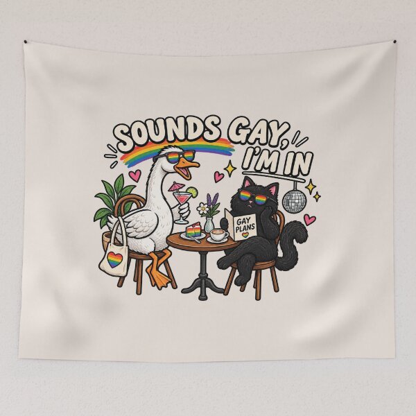 Item preview, Pride Goose Cat, Gay Queer Rainbow, LGBT Pride Gift designed and sold by Quiajia.
