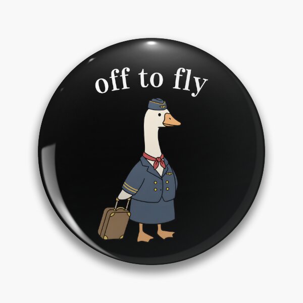 Item preview, Off To Fly Funny Flight Attendant Goose designed and sold by bajsanti.