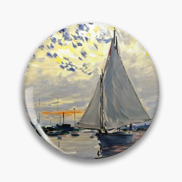 Item preview, Sailboat at Le Petit-Gennevilliers  designed and sold by artdesignsnow.