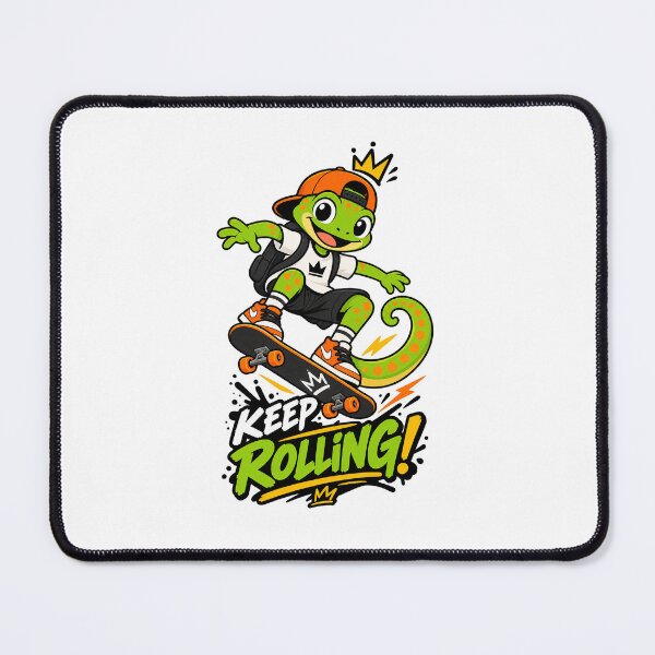 Item preview, Gecko Boy Keep Rolling Skateboard designed and sold by ismai6.