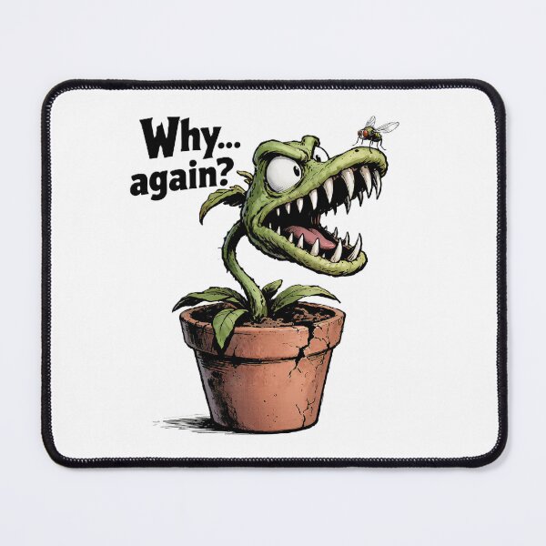 Item preview, Angry Venus Flytrap and Fly Comic Drawing designed and sold by FireMelody.
