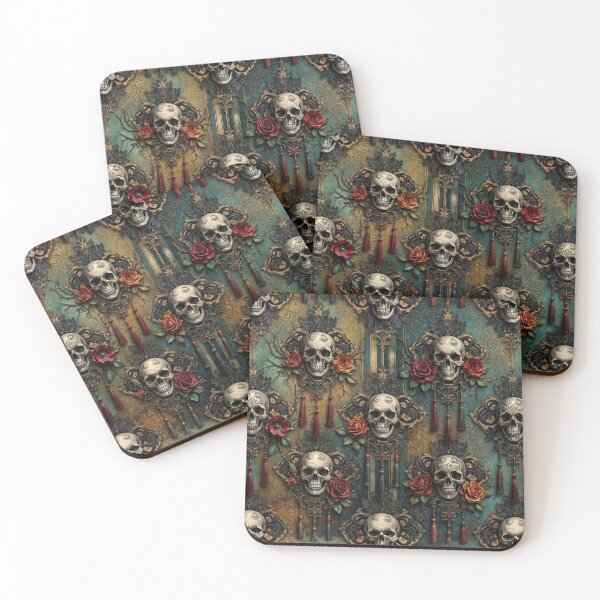 Item preview, Skulls and Roses designed and sold by JacquiTaylorArt.