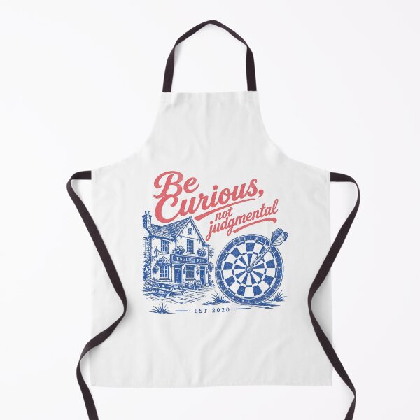Item preview, Be curious, not judgmental, Retro style dartboard designed and sold by Olena Du.