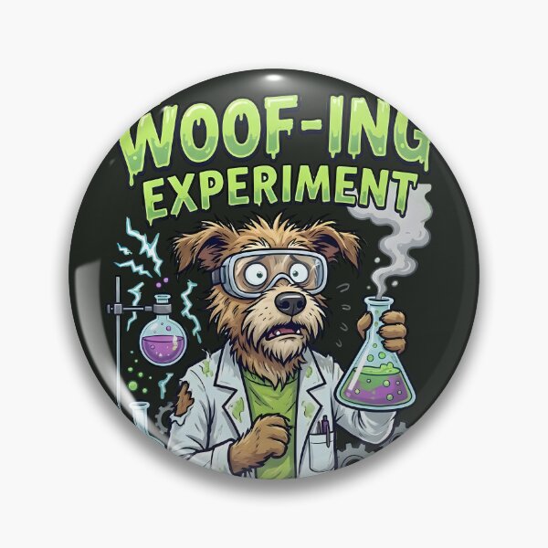 Item preview, Funny Science Dog | The Woof-ing Experiment designed and sold by SillyPawsStudio.
