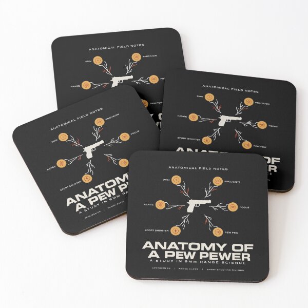 Item preview, Anatomy Of A Pew Pewer | 9mm Range Humor designed and sold by ZyziowskyArt.