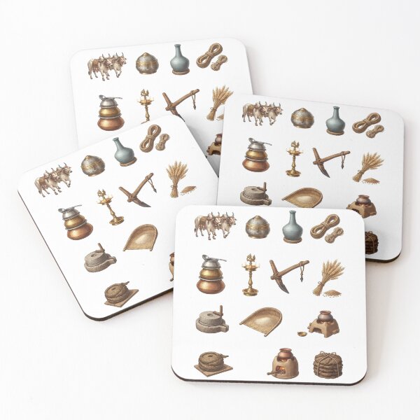 Item preview, Vintage Traditional Indian Village Farming Culture Aesthetic designed and sold by Rehnair.