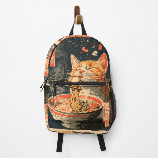 Item preview, Cute Ramen Cat Japanese Ukiyoe Noodle Art designed and sold by GrinGalore.