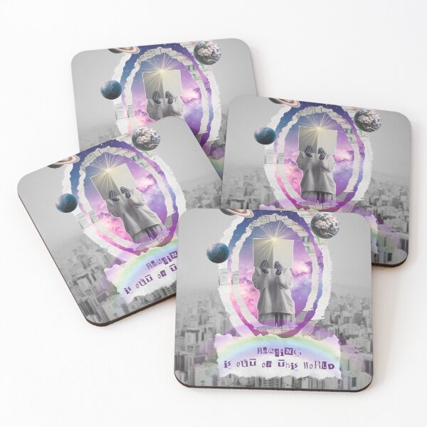 Item preview, Reading Is Out Of This World Cosmic Collage designed and sold by tellia-kallisto.