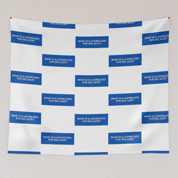 Item preview, Jeopardy What Is A Loving God Bumper Sticker designed and sold by manda-cdowell.
