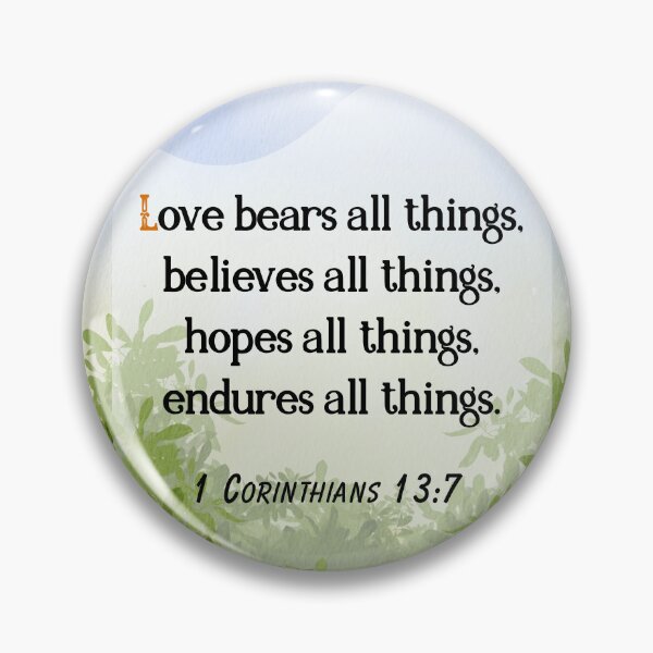 Item preview, Bible Verse: 1st Corinthians 13:7 designed and sold by Tinta .co.