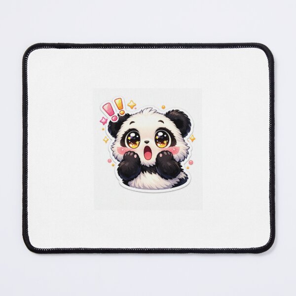 Item preview, Surprised Panda Sticker Kawaii Funny Reaction Animal Meme for Gen Z & Students designed and sold by CutePrintCorner.