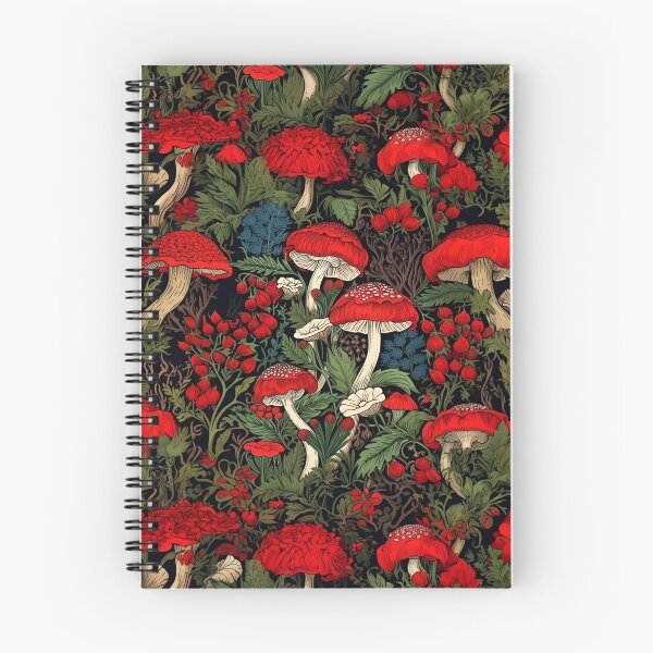 Item preview, A Vibrant and Intricate Red Mushrooms Surrounded by Lush Greenery Seamless Patterns Forest Vibe designed and sold by Matt_Smith.