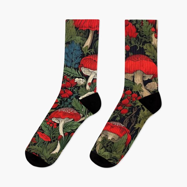 Item preview, A Vibrant and Intricate Red Mushrooms Surrounded by Lush Greenery Seamless Patterns Forest Vibe designed and sold by Matt_Smith.