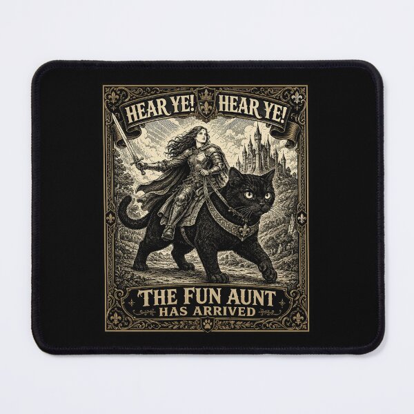 Item preview, Fun Aunt, Funny Knight Cat, Medieval Auntie Gift, Cool Aunt, Cat Lover Gift designed and sold by Cchotlan.