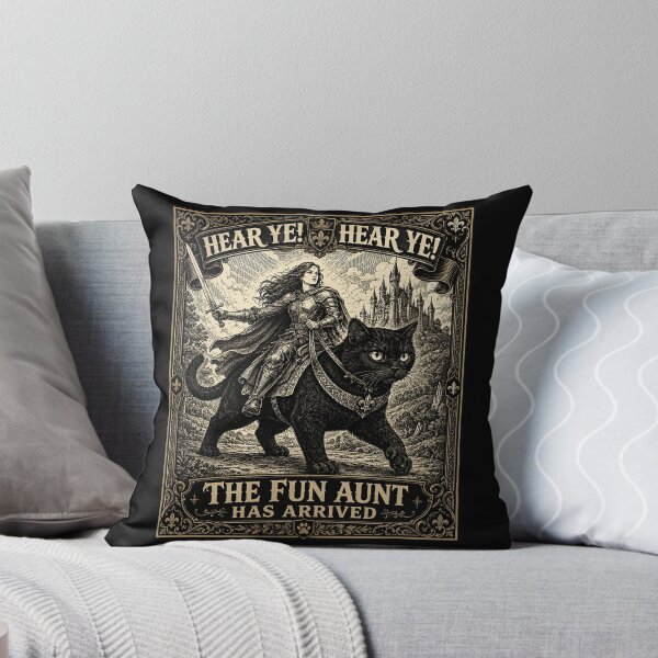Item preview, Fun Aunt, Funny Knight Cat, Medieval Auntie Gift, Cool Aunt, Cat Lover Gift designed and sold by Cchotlan.