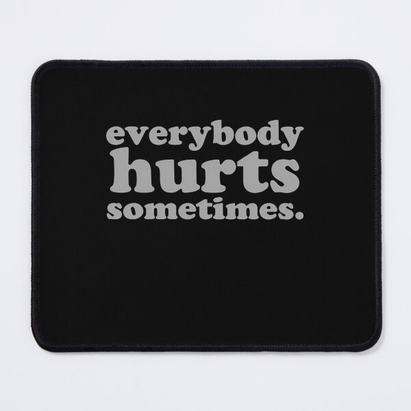 Item preview, Hurts Sometimes Grey Bold designed and sold by Nonailam.