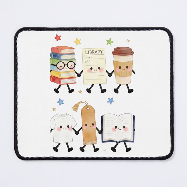 Item preview, Cute Book Stack Library Card Coffee Shirt designed and sold by MOCH- ART.